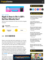 Ripple Is Down to 5th: Is XRP's Bull Run Officially Over?