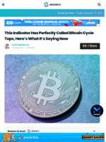 This Indicator Has Perfectly Called Bitcoin Cycle Tops, Here’s What It’s Saying Now