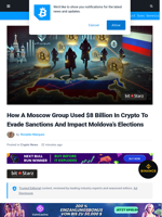 How A Moscow Group Used $8 Billion In Crypto To Evade Sanctions And Impact Moldova’s Elections | Bitcoinist.com