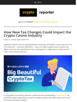 How New Tax Changes Could Impact the Crypto Casino Industry