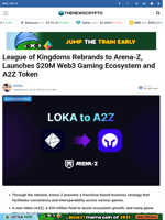 League of Kingdoms Rebrands to Arena-Z, Launches $20M Web3 Gaming Ecosystem and A2Z Token - TheNewsCrypto