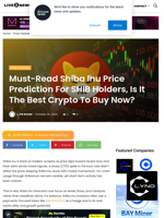 Must-Read Shiba Inu Price Prediction For SHIB Holders, Is It The Best Crypto To Buy Now? | Live Bitcoin News
