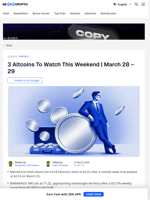 3 Altcoins To Watch This Weekend | March 28 - 29
