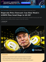 Dogecoin Price: Can Musk’s $200M Plan Send Doge to $0.50?