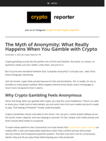 The Myth of Anonymity: What Really Happens When You Gamble with Crypto