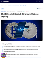 $5.6 Billion in Bitcoin & Ethereum Options Expiring
