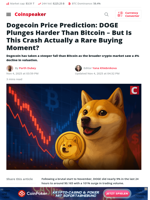Dogecoin Price Prediction: DOGE Plunges Harder Than Bitcoin – But Is This Crash Actually a Rare Buying Moment? - Coinspeaker