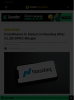 CoinShares to Debut on Nasdaq After $1.2B SPAC Merger - CoinCentral