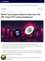 Which Top Cryptos Stand to Gain from the SEC’s New ETF Listing Guidelines?