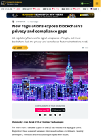 New Regulations Expose Blockchain's Privacy and Compliance Gaps