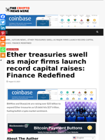 Ether treasuries swell as major firms launch record capital raises: Finance Redefined - The Crypto News Wire