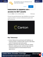 Canton Network partners with RedStone to expand DeFi access to $6T assets