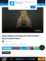 Bitcoin Whales Are Exiting The Profit Territory — And It Could Get Worse | Bitcoinist.com