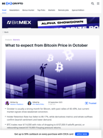 Can BTC Price Keep Its Uptober Streak?