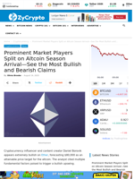 Prominent Market Players Split on Altcoin Season Arrival—See the Most Bullish and Bearish Claims ⋆ ZyCrypto