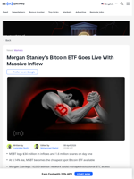 Morgan Stanley’s Bitcoin ETF Records Top 1% Launch