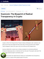 Scamcoin: The Blueprint of Radical Transparency in Crypto