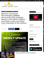 Bitmine Immersion Technologies (BMNR) Announces ETH Holdings Reach 4.474 Million Tokens, and Total Crypto and Total Cash Holdings of $9.9 Billion