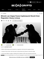 Bitcoin 2026 Las Vegas Faces Backlash from Cypherpunks