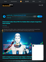 Polymarket odds: Messi 90% for Golden Ball as Spain-Argentina final unfolds - Blockchain.News