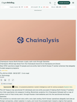 Chainalysis traces North Korean crypto cash-outs through Garantex