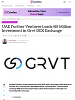 UAE Further Leads $19 Million in Grvt DEX Exchange