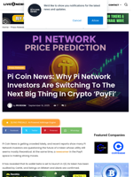 Pi Coin News: Why Pi Network Investors Are Switching To The Next Big Thing In Crypto 'PayFi' | Live Bitcoin News