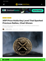 XRP Price Holds Key Level That Sparked Previous Rallies, Chart Shows - CoinCentral