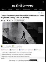 Crypto Projects Spend Record $638 Million on Token Buybacks — Only Two Are Winning