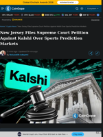 New Jersey Files Supreme Court Petition Against Kalshi Over Sports Prediction Markets