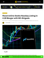 ReserveOne Seeks Nasdaq Listing in $1B Merger with M3-Brigade