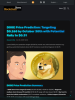 DOGE Price Prediction: Targeting $0.265 by October 30th with Potential Rally to $0.31 - Blockchain.News
