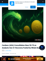 Cardano (ADA) Consolidates Near $0.70 as Analysts See $1 Recovery Fueled by Whale Buying | Bitcoinist.com