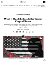 What It Was Like Inside the Trump Crypto Dinner - Decrypt