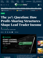 The 30% Question: How Profit-Sharing Structures Shape Lead Trader Income - Crypto Daily