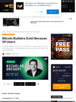 Bitcoin Builders Exist Because Of Users