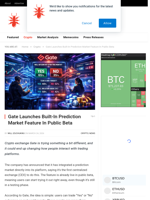 Gate Launches Built-In Prediction Market Feature In Public Beta - NullTX