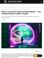 Tether Launches Self-Custodial Wallet – Can It Expand Direct USDT Usage? - DailyCoin