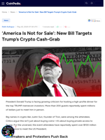 ‘America Is Not for Sale’: New Bill Targets Trump’s Crypto Cash-Grab