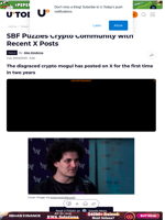 SBF Puzzles Crypto Community with Recent X Posts