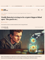 Vitalik Buterin is trying to fix crypto’s biggest blind spot: 'The goal is to...' - AMBCrypto