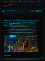 Algorand (ALGO) Shows Recovery Signs Despite 6.73% Daily Drop - Critical Support Test at $0.24 - Blockchain.News