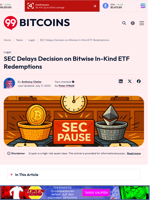SEC Delays Bitwise ETF Decision Until September 8
