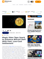Magic Eden Taps Spark to Enhance Bitcoin DeFi With Fast, Low-Cost Settlement – News Bytes Bitcoin News