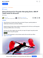 Story Protocol Co-Founder Exits, What’s Next for IP Token?