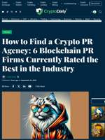 How to Find a Crypto PR Agency: 6 Blockchain PR Firms Currently Rated the Best in the Industry - Crypto Daily
