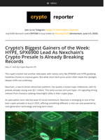 Crypto’s Biggest Gainers of the Week: HYPE, SPX6900 Lead As Nexchain's Crypto Presale Is Already Breaking Records
