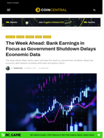The Week Ahead: Bank Earnings in Focus as Government Shutdown Delays Economic Data - CoinCentral
