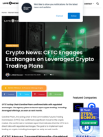 Crypto News: CFTC Engages Exchanges on Leveraged Crypto Trading Plans | Live Bitcoin News