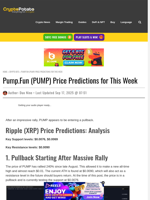 Pump.Fun (PUMP) Price Predictions for This Week